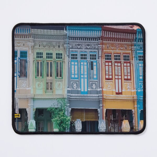 Item preview, Colourful Peranakan Shophouses, Singapore designed and sold by Happiness Creators.