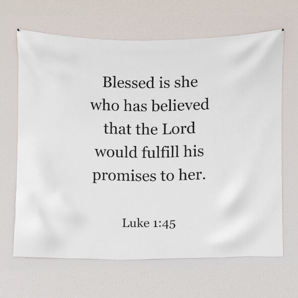 Item preview, Luke 1:45 Blessed Is She Who Believed,  designed and sold by corbrand.