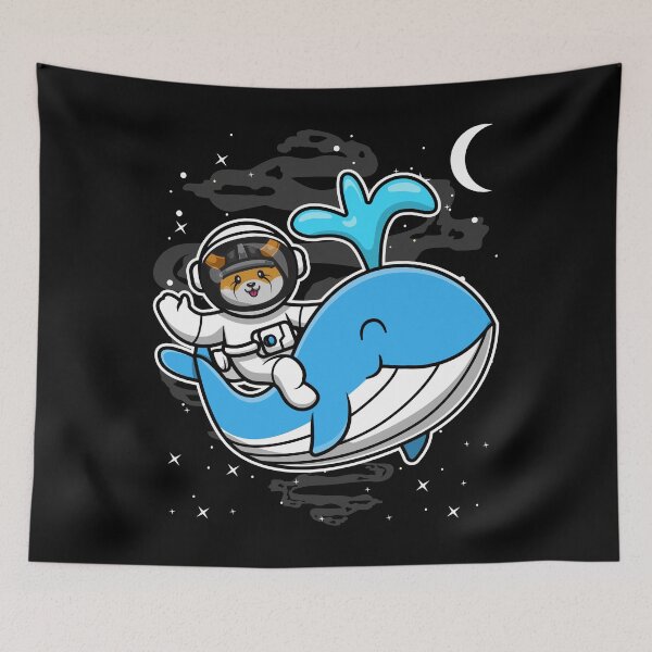 Item preview, Astronaut Whale Floki Inu Coin To The Moon Crypto Token Cryptocurrency Blockchain Wallet HODL designed and sold by AdamRoberts90.