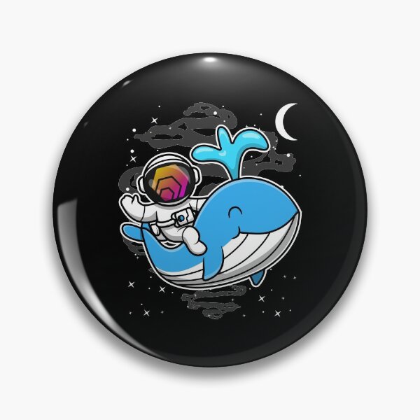 Item preview, Astronaut Whale HEX Coin To The Moon Crypto Token Cryptocurrency Blockchain Wallet HODL designed and sold by AdamRoberts90.