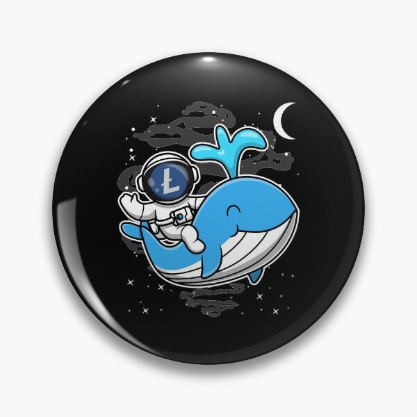 Item preview, Astronaut Whale LiteCoin LTC Coin To The Moon Crypto Token Cryptocurrency Blockchain Wallet HODL designed and sold by AdamRoberts90.