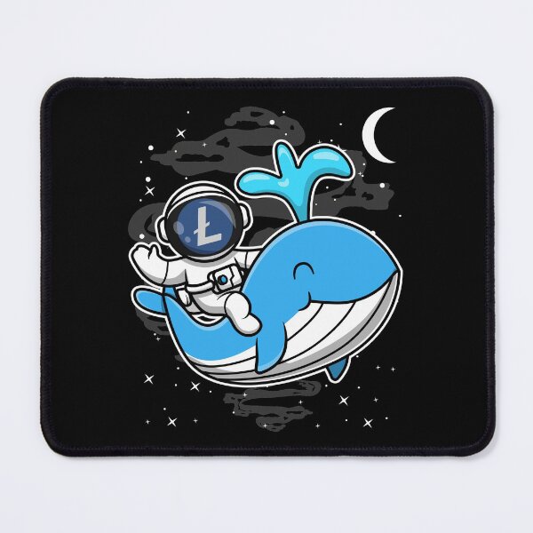 Item preview, Astronaut Whale LiteCoin LTC Coin To The Moon Crypto Token Cryptocurrency Blockchain Wallet HODL designed and sold by AdamRoberts90.