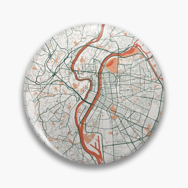 Item preview, Lyon City Map of France - Bohemian designed and sold by deMAP.