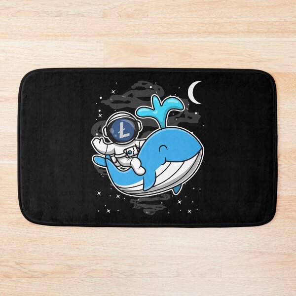 Item preview, Astronaut Whale LiteCoin LTC Coin To The Moon Crypto Token Cryptocurrency Blockchain Wallet HODL designed and sold by AdamRoberts90.