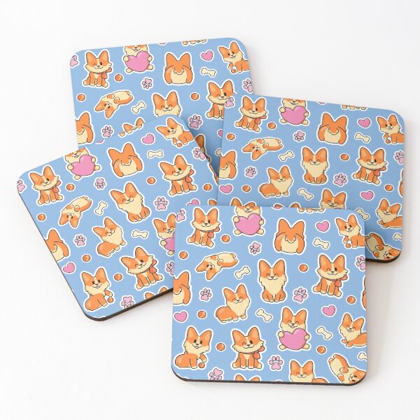 Item preview, Cute Baby Corgi Dog Pattern designed and sold by Happy Puppy Print On Demand.