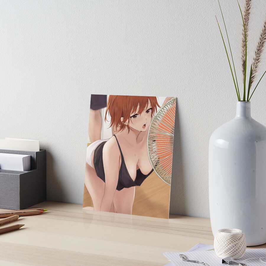 Anime Girl Hot Summer Hentai Girl Big Boobs Art Board Print For Sale