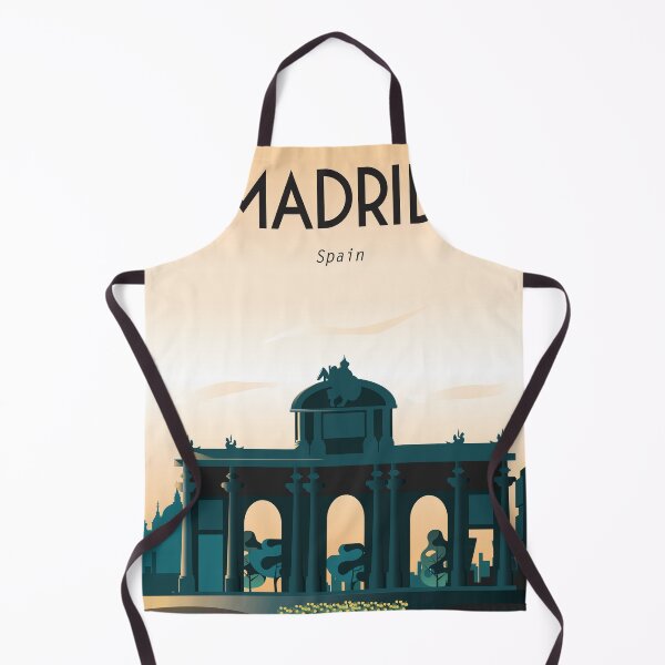Item preview, Madrid spain travel poster puerta de alcala designed and sold by Arctic frame studio.