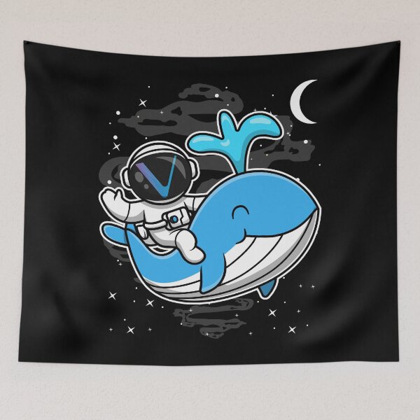 Item preview, Astronaut Whale Vechain VET Coin To The Moon Crypto Token Cryptocurrency Blockchain Wallet HODL designed and sold by AdamRoberts90.
