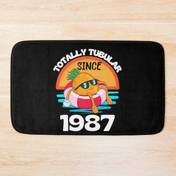 Item preview, Retro Totally Tubular Since 1987 Floating Pineapple Birthday designed and sold by RGRamsey.