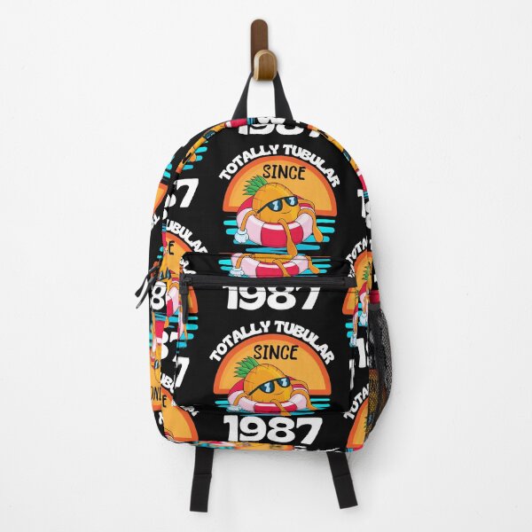 Item preview, Retro Totally Tubular Since 1987 Floating Pineapple Birthday designed and sold by RGRamsey.