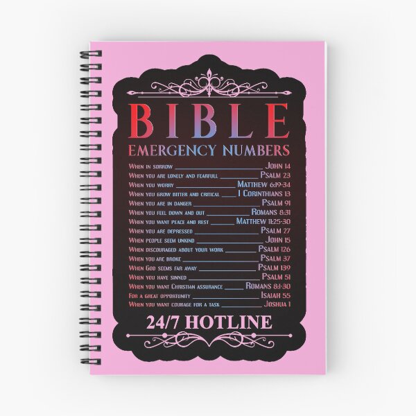 Item preview,  Bible Emergency Numbers (hotline call ) designed and sold by josephfanous.