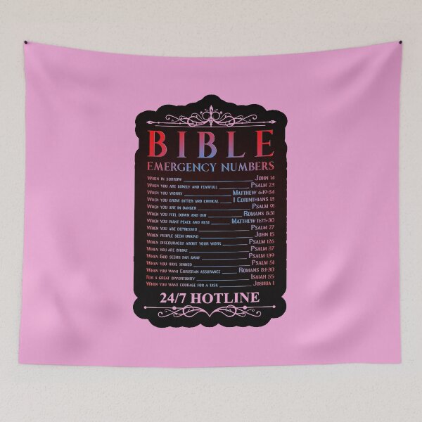 Item preview,  Bible Emergency Numbers (hotline call ) designed and sold by josephfanous.