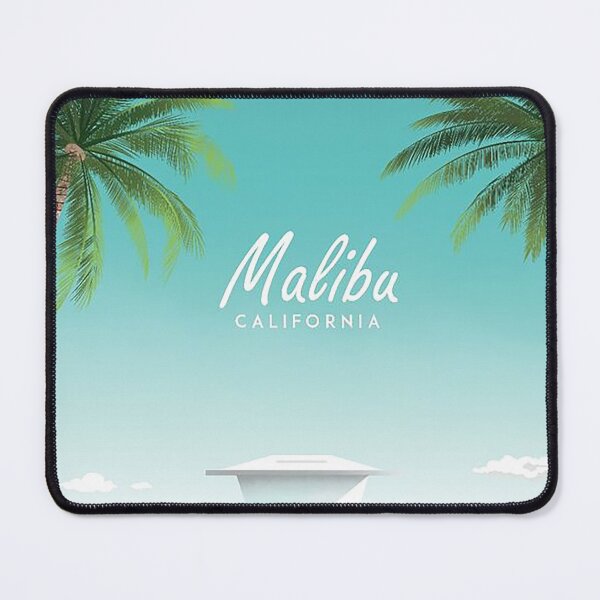Item preview, Malibu California beach poster designed and sold by Arctic frame studio.