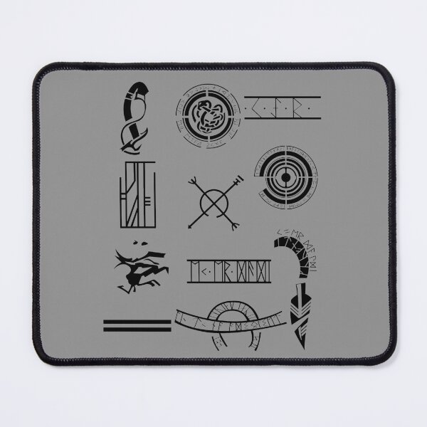 Item preview, Rune tattoos (Dark) designed and sold by Samvice.