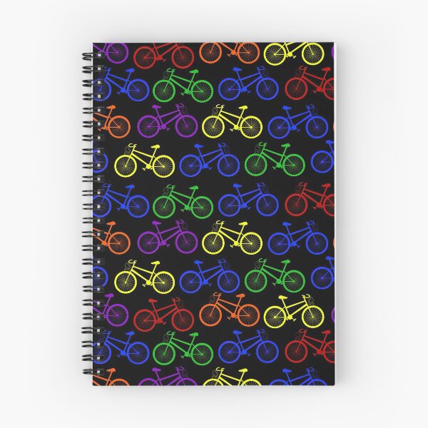 Item preview, Multicolored Bikes On Black  designed and sold by SisileeGift.