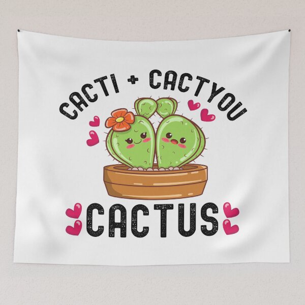 Item preview, Cacti + CactYou = Cactus | Funny Cactus Pun designed and sold by DAFIN.