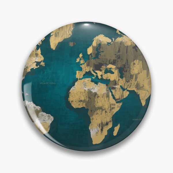 Item preview, World map poster designed and sold by Arctic frame studio.