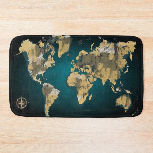 Item preview, World map poster designed and sold by Arctic frame studio.