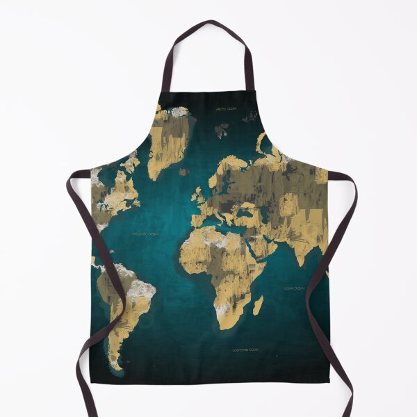 Item preview, World map poster designed and sold by Arctic frame studio.
