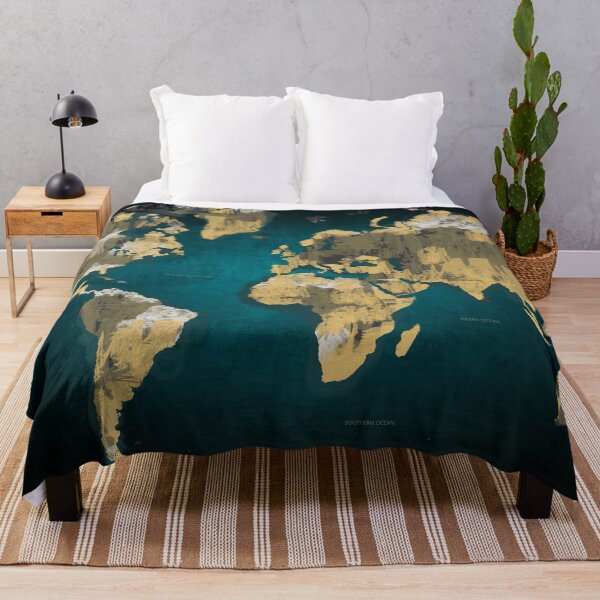 Item preview, World map poster designed and sold by Arctic frame studio.
