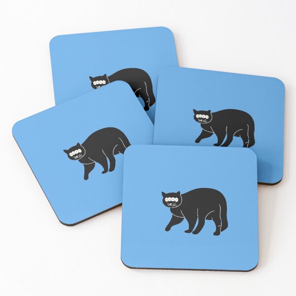 Item preview, Four Eyed Black Cat designed and sold by itsbellabell.