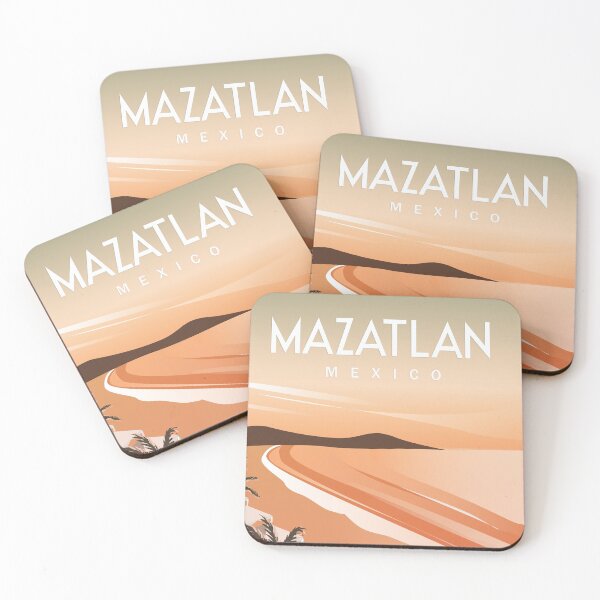 Item preview, Mazatlan Mexico travel poster designed and sold by Arctic frame studio.