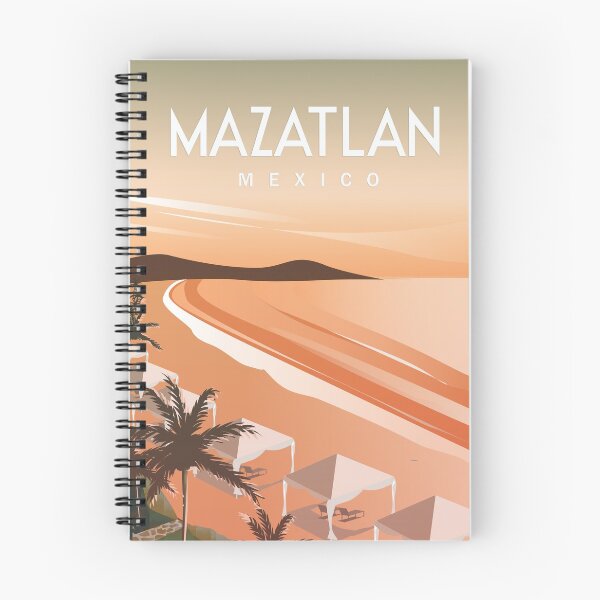 Item preview, Mazatlan Mexico travel poster designed and sold by Arctic frame studio.