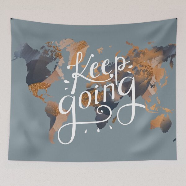 Item preview, world map traveling poster designed and sold by Arctic frame studio.