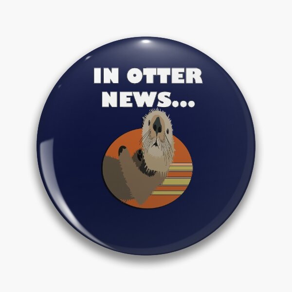 Item preview, Otter Pun In Otter News Funny Puns designed and sold by Cute & Sassy Custom Gifting Boutiques.
