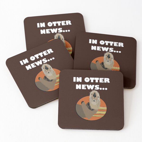 Item preview, Otter Pun In Otter News Funny Puns designed and sold by tamdevo1.
