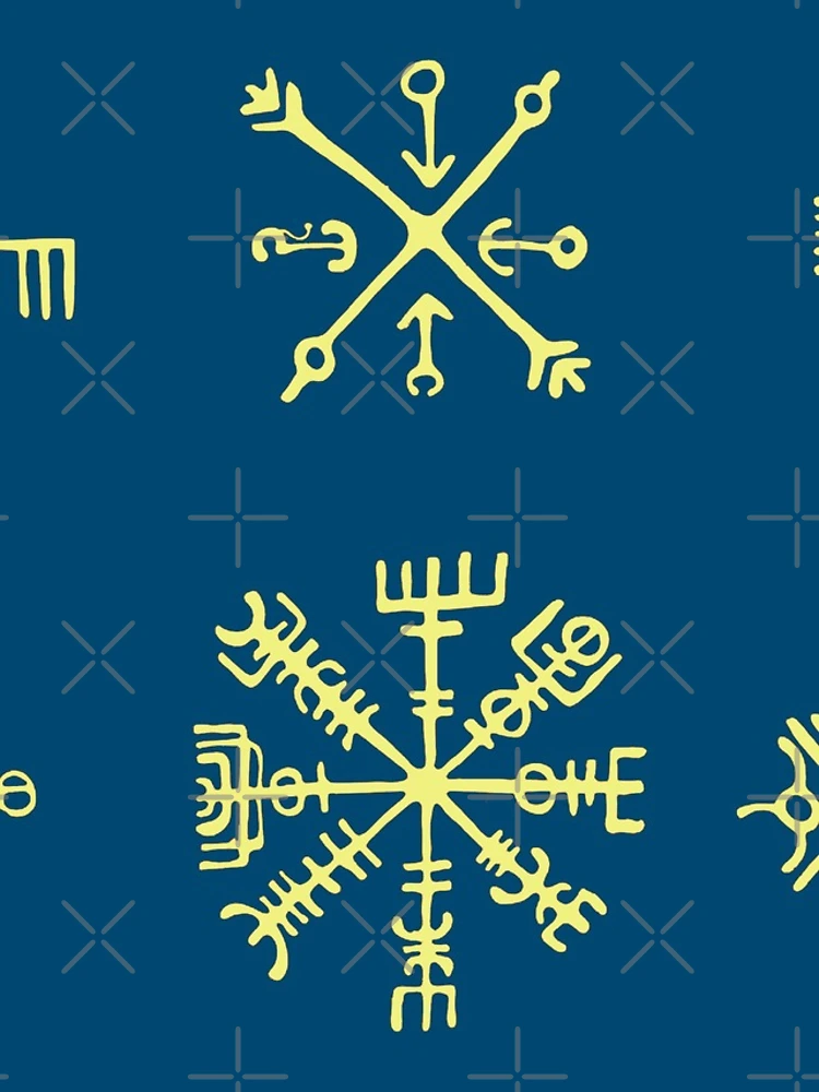 Thumbnail 4 of 4, iPhone Case, Icelandic Runes Gold designed and sold by Samvice.