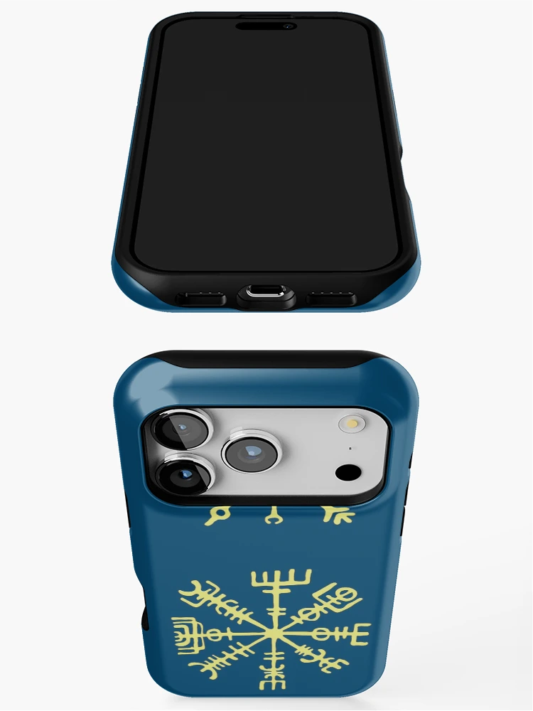 Thumbnail 3 of 4, iPhone Case, Icelandic Runes Gold designed and sold by Samvice.