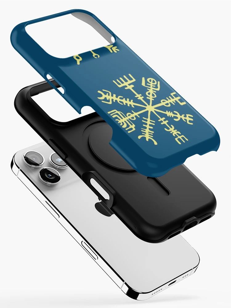 Thumbnail 2 of 4, iPhone Case, Icelandic Runes Gold designed and sold by Samvice.