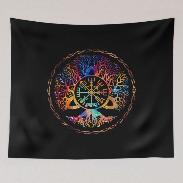 Item preview, Best Norse Viking Yggdrasil Awe Tree Of Life Vegvisir Legend Patricks Day designed and sold by tuanitus.