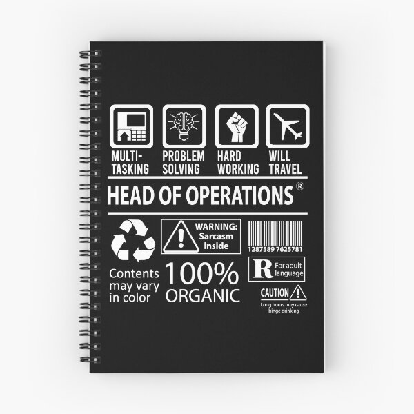Item preview, Head Of Operations T Shirt - MultiTasking Certified Job Gift Item Tee designed and sold by sabinacsnm.