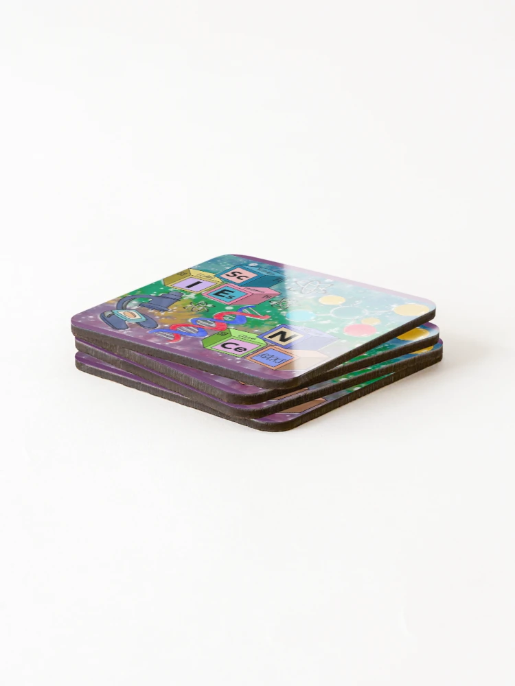 Thumbnail 4 of 5, Coasters (Set of 4), Science Rocks designed and sold by dalypdesign.