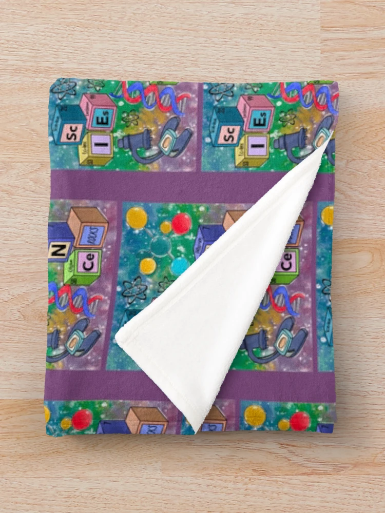 Thumbnail 3 of 6, Throw Blanket, Science Rocks designed and sold by dalypdesign.