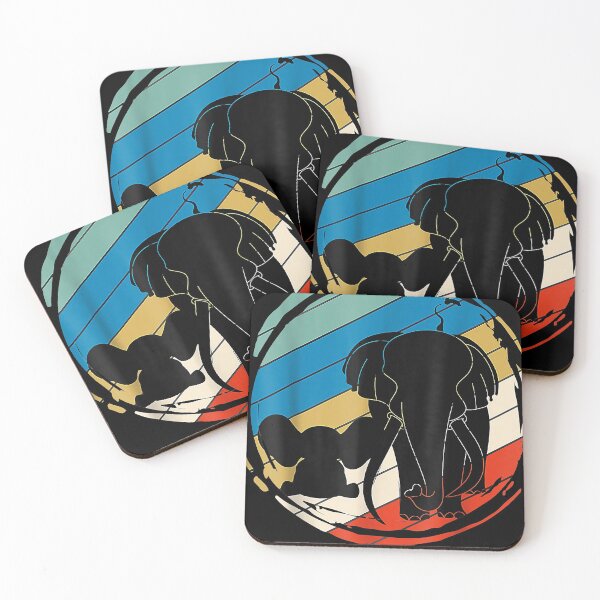 Artikelvorschau, Süßes Afrika Zoo Tier Kindergeschenk Retro Familienelefant entworfen und verkauft von ramseyben.