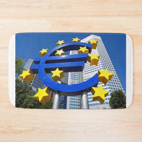 Artikelvorschau, Euro-Symbol vor dem Gebäude der EZB, Frankfurt entworfen und verkauft von Torsten Krüger.