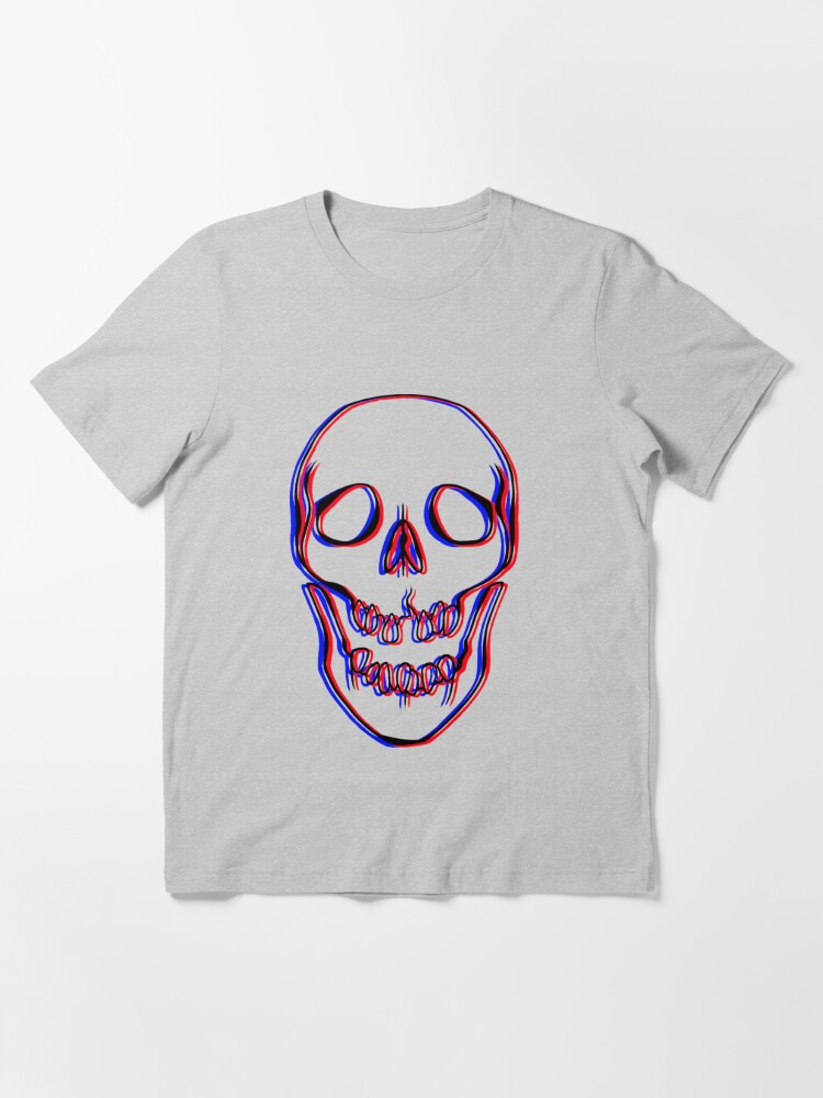 3D-effect Skull | Essential T-Shirt