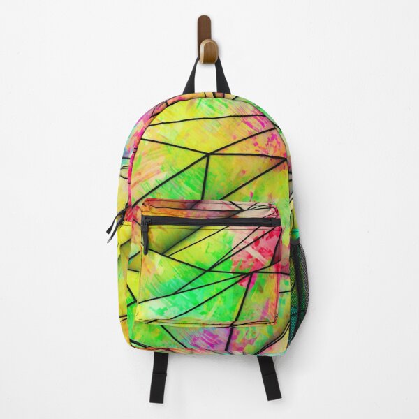 Item preview, Abstract multicolor triangles geometric trendy pattern designed and sold by cutecrazytshirt.