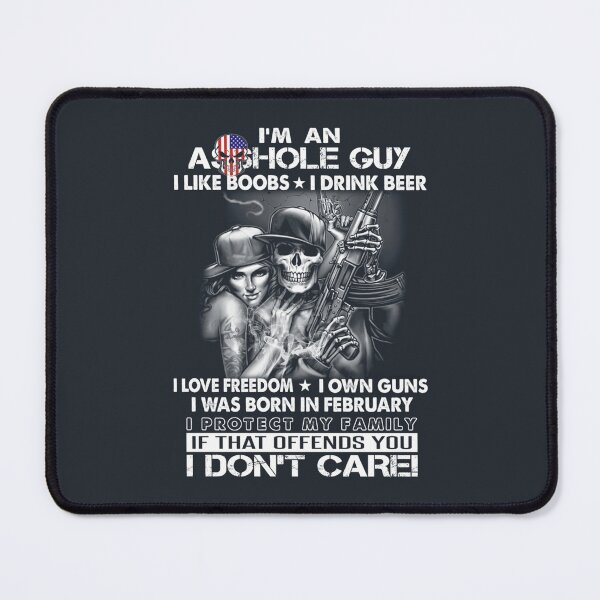 Item preview, 1-3 I_m an asshole guy i like boobs i drink beer i protect my family if that deffends you i don designed and sold by EclectricDesign.