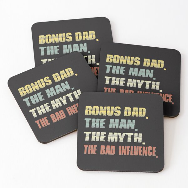 Item preview, bonus dad the man the myth the bad influence ..bonus dad fathers day gift   designed and sold by EclectricDesign.