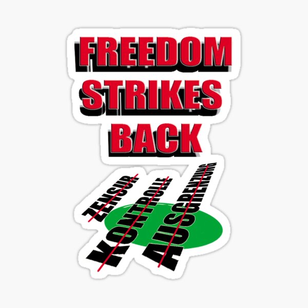freedom strikes back Sticker