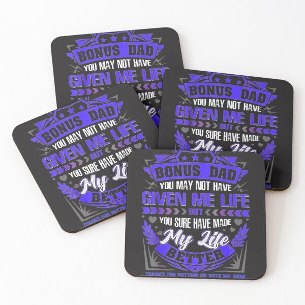 Item preview, Mens Bonus-Dad May Not Have Given Me Life Made My Life Better    designed and sold by EclectricDesign.