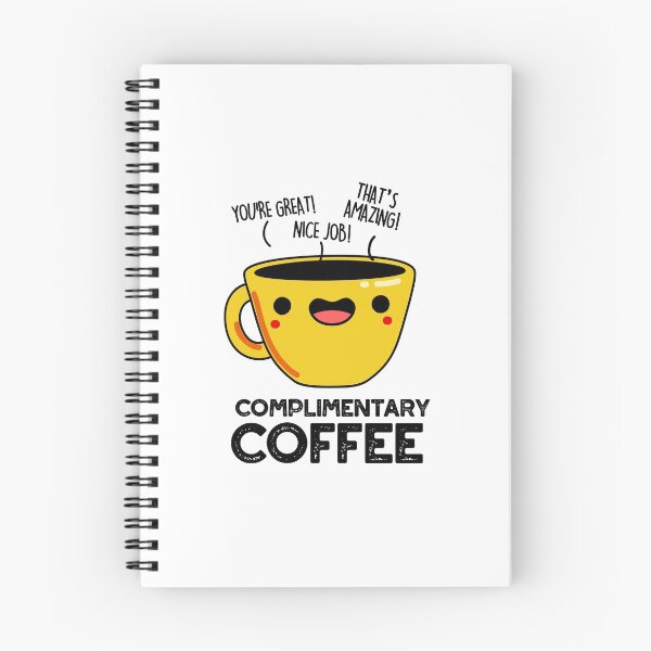 Item preview, Complimentary Coffee Funny Coffee Puns  designed and sold by punnybone.