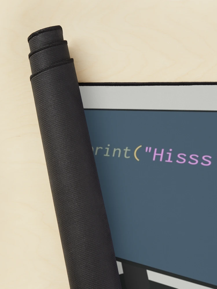 Thumbnail 2 of 5, Mouse Pad, Python learns python designed and sold by visualizards.