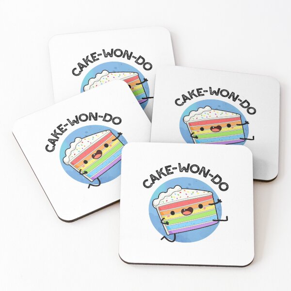 Item preview, Cake-won-do Funny Cake Puns designed and sold by punnybone.