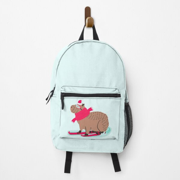 Item preview, Skiing Capybara, Cappy Christmas for Capybara lovers designed and sold by KlaraMacinka.