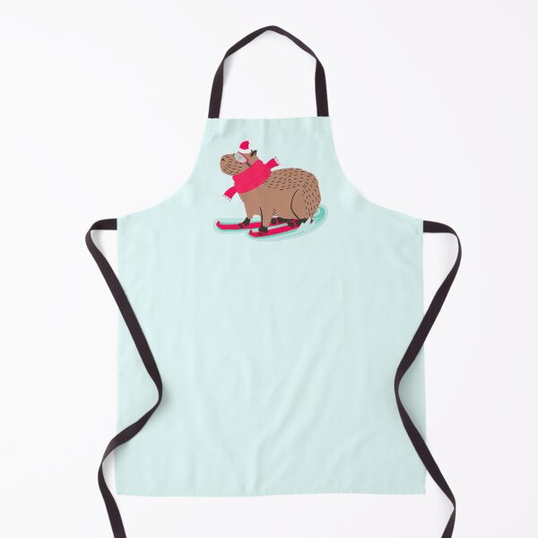 Item preview, Skiing Capybara, Cappy Christmas for Capybara lovers designed and sold by KlaraMacinka.